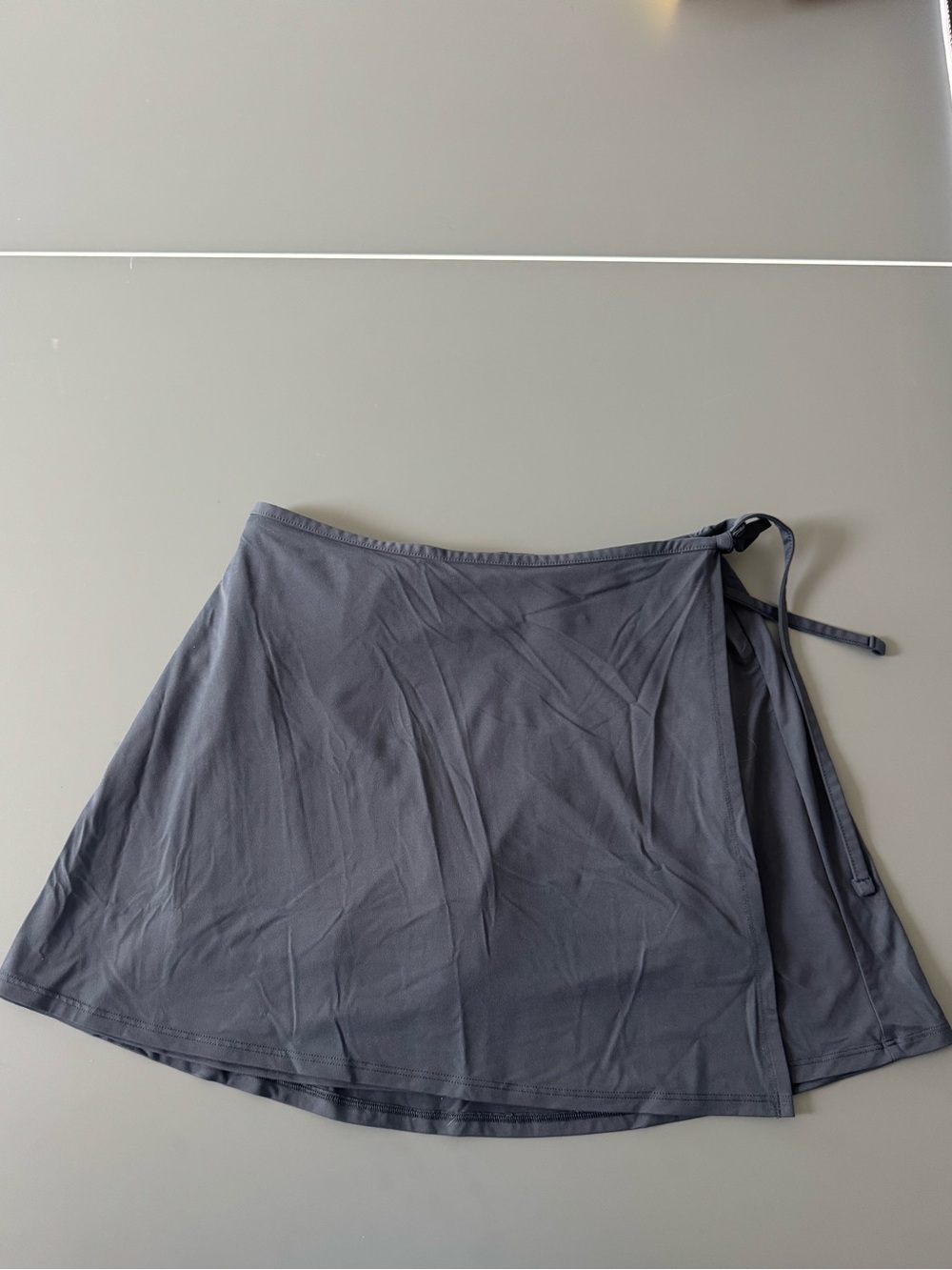 Faux Wrap Skort in navy